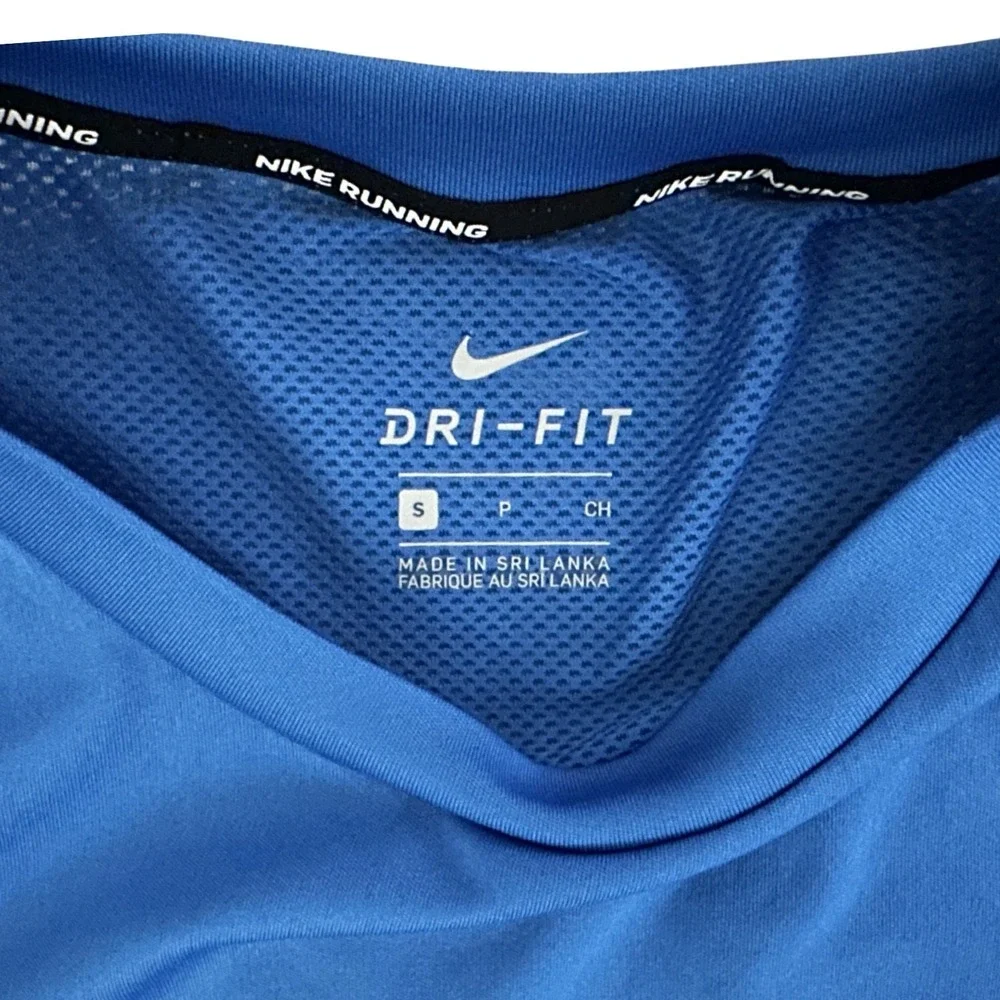 Nike Women's S Blue Dri-FIT Athletic Running Racerback Tank Top AT4210-403